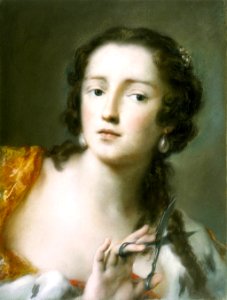 Rosalba Carriera - Caterina Sagredo Barbarigo as Berenice. Free illustration for personal and commercial use.