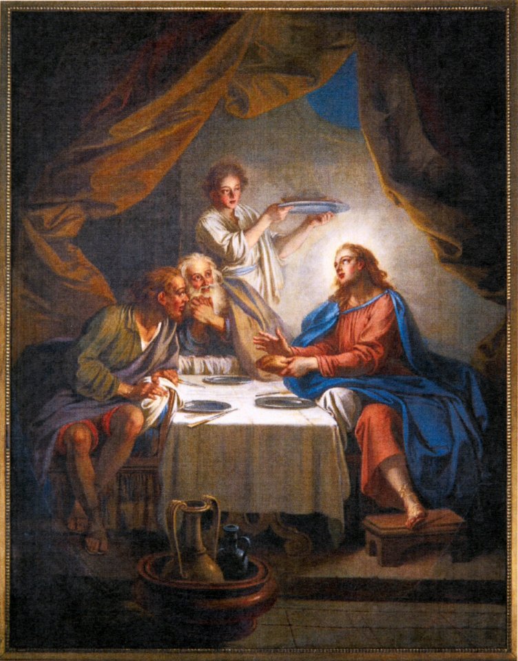 Charles-Antoine Coypel - The supper at Emmaus - Free Stock ...
