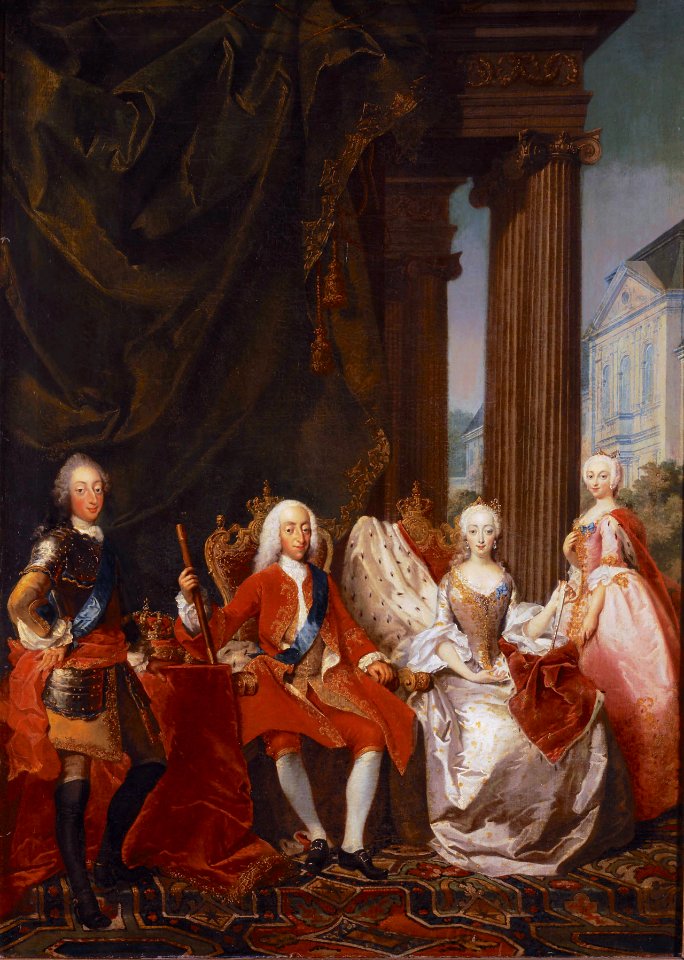 Christian VI with his family by Marcus Tuscher ca 1744