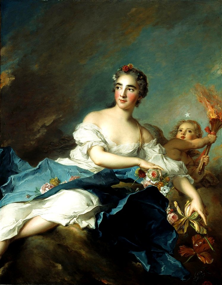 Jean-Marc Nattier, The Countess de Brac as Aurora (1741)