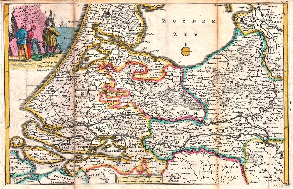 1747 La Feuille Map of Holland - Geographicus - Holland-lafeuille-1747