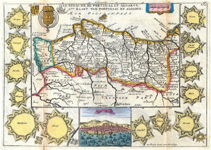 1747 La Feuille Map of Portugal - Geographicus - Portugal-ratelbank-1747