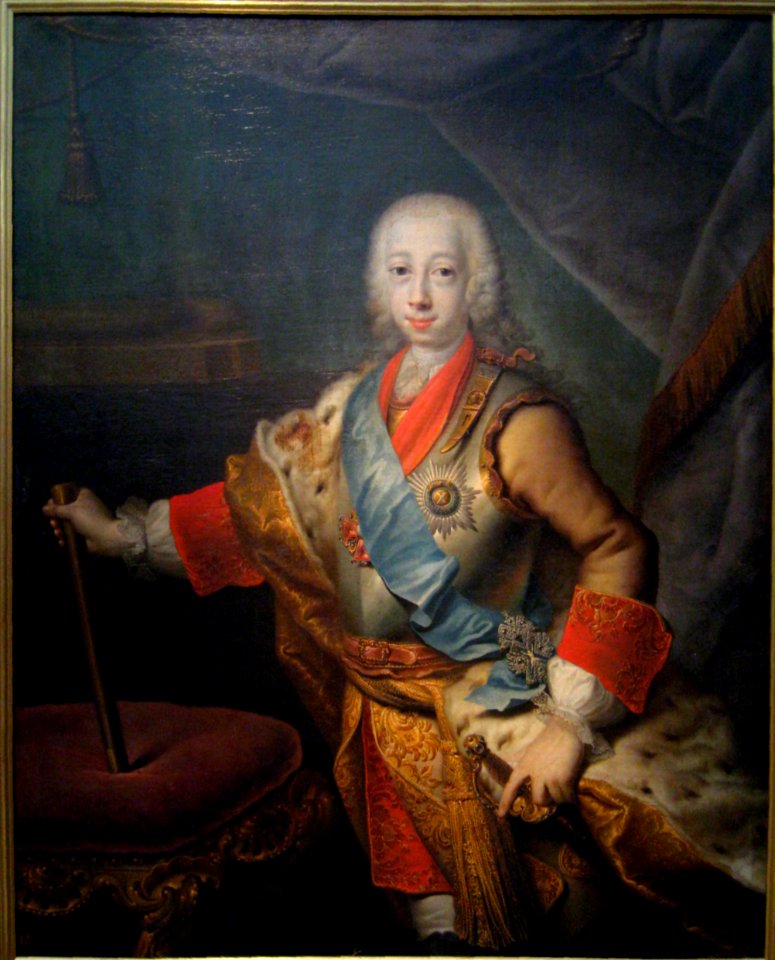 Peter III of Russia by Grooth (1743, Tretyakov gallery)