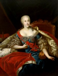 Antoine Pesne - Portrait of Johanna Elisabeth, Princess of Anhalt-Zerbst - WGA17380
