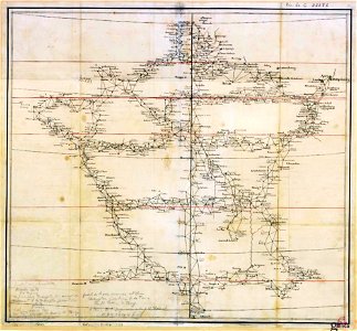1744 Canevas carte Cassini