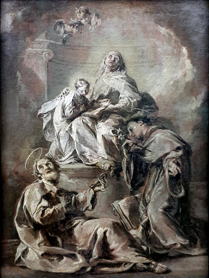1748 Pittoni Hl Anna unterweist Maria im Lesen der Heiligen Schrift Gemäldegalerie Kat.Nr. 88.1 anagoria