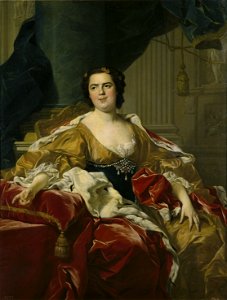 Louis-Michel Vanloo, Louise-Élisabeth de France, épouse de l'infant Philippe (1745). Free illustration for personal and commercial use.