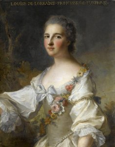 Louise de Lorraine, princesse de Turenne par Nattier. Free illustration for personal and commercial use.