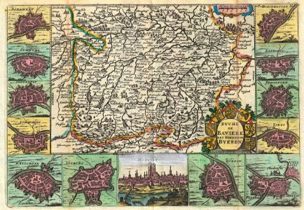 1747 La Feuille Map of Bavaria, Germany - Geographicus - Baviere-lafeuille-1747