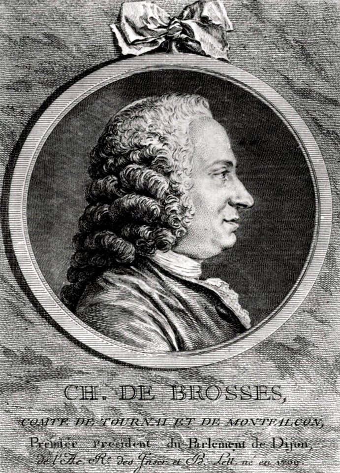 Charles de Brosses Comte de Tournai et de Montfaucon by Charles-Nicolas Cochin