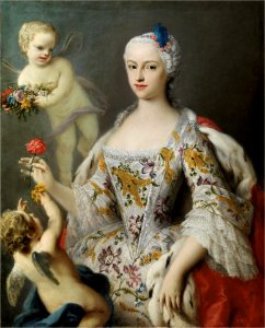 La Infanta María Antonia Fernanda, hija de Felipe V, Jacopo Amigoni. Free illustration for personal and commercial use.
