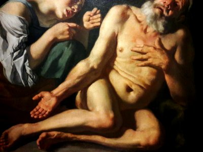 Traversi Job mocked by his wife (detail) 05