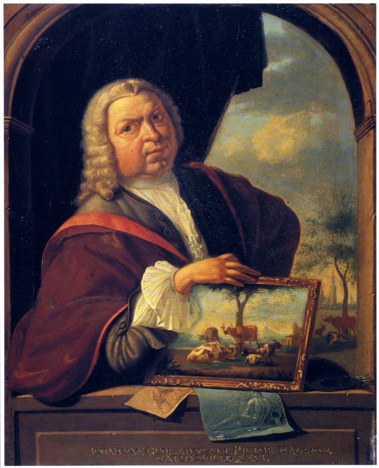 Johan van Gool - selfportrait 1750