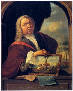 Johan van Gool - selfportrait 1750. Free illustration for personal and commercial use.