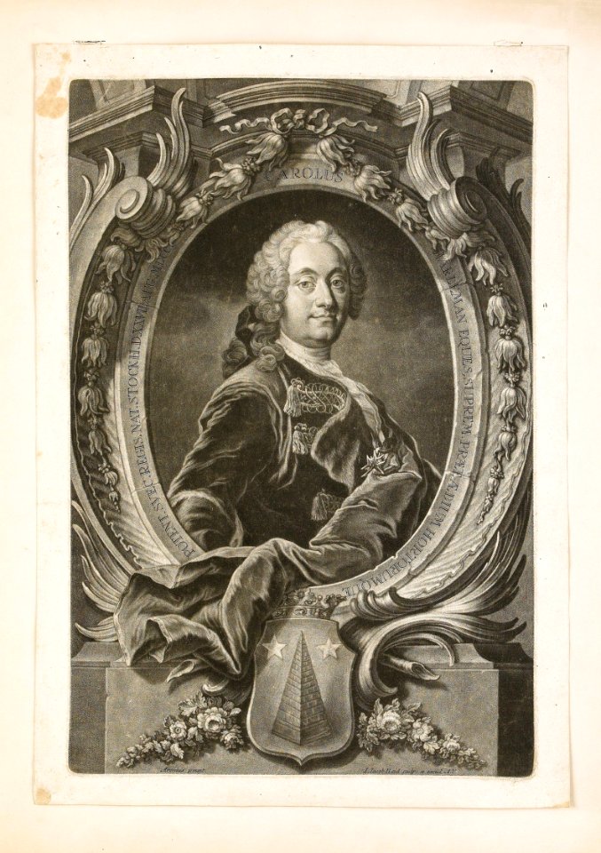 Johann Jakob Haid - Portrait of Carl Hårleman