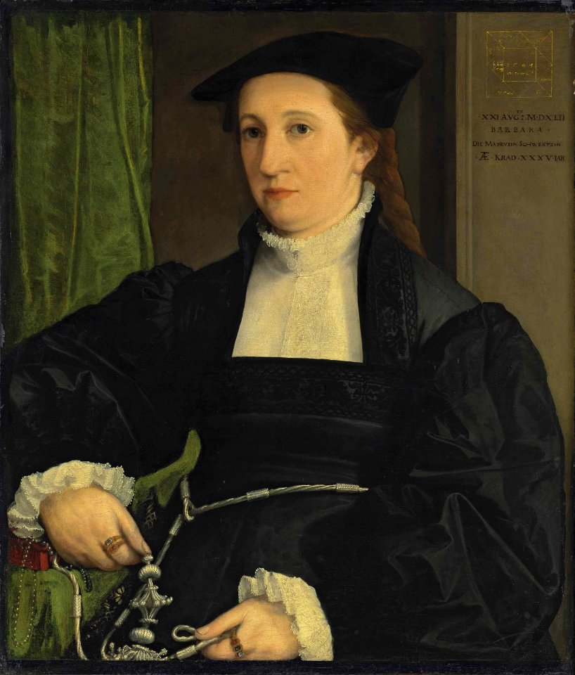 Christoph Amberger - Bildnis Barbara Schwarz (1542)