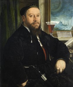Christoph Amberger - Bildnis Matthäus Schwarz (1542)
