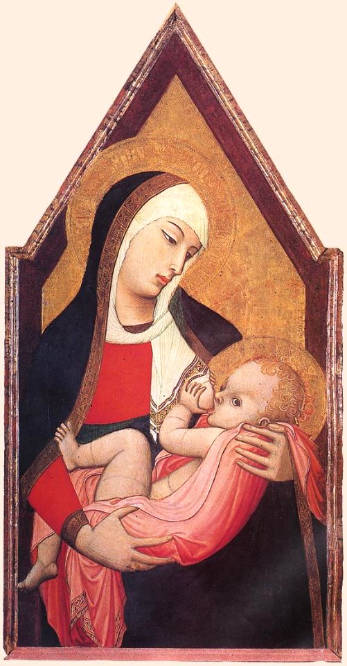 Ambrogio Lorenzetti - Suckling Madonna - WGA13469