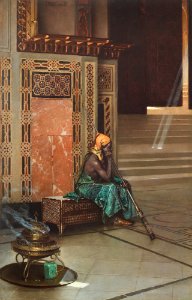 Awaiting the Prayer in the Mosque of Sultan Qalawun by Raphael von Ambros