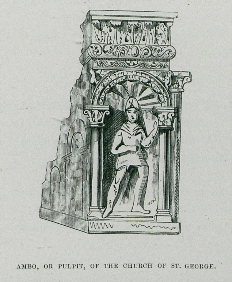 Ambo, or pulpit, of the church of St George - Texier Charles - 1864