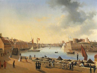 Ambroise Louis Garneray Vue du port de Brest