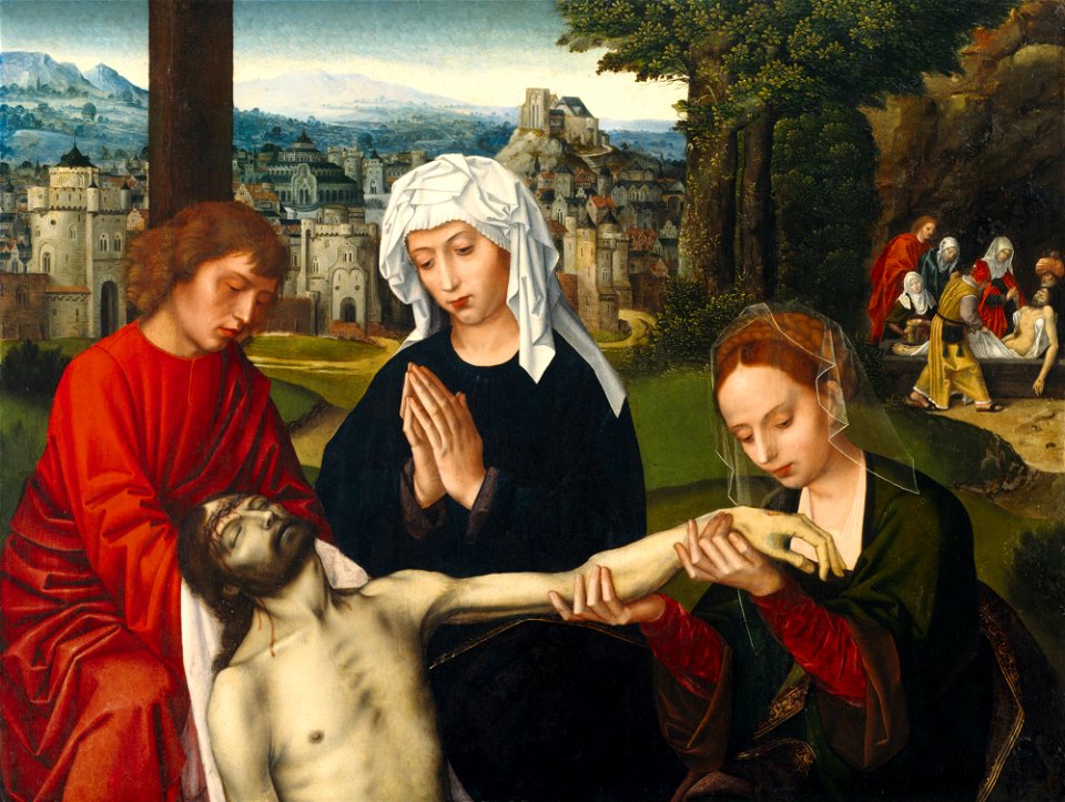 Ambrosius Benson - Pietà at the Foot of the Cross - Google Art Project