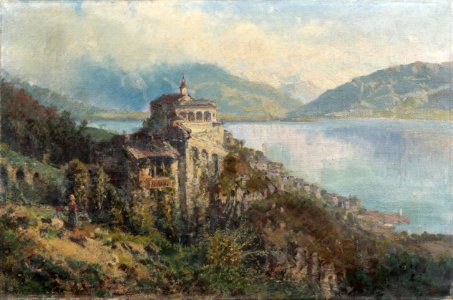 Ambrogio Preda Blick auf Morcote