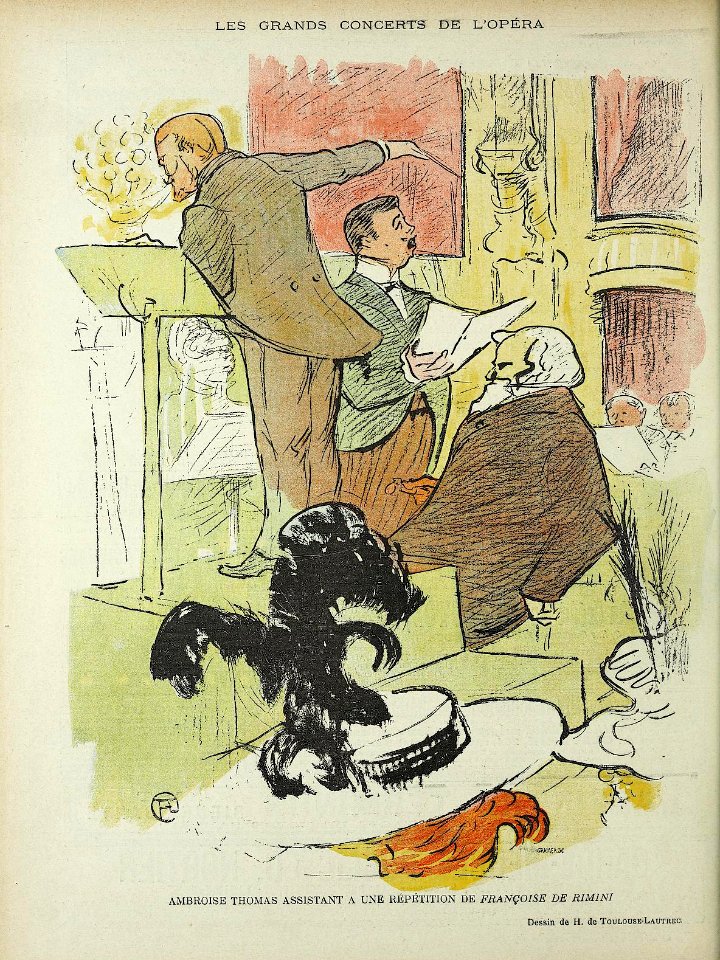 Ambroise Thomas by Toulouse-Lautrec