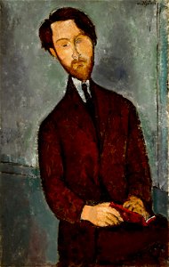 Amedeo Modigliani - Léopold Zborowski - 98.292 - Museum of Fine Arts. Free illustration for personal and commercial use.