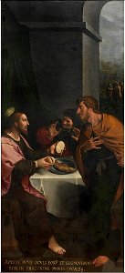 Ambrosius Francken (I) - Supper at Emmaus. Free illustration for personal and commercial use.