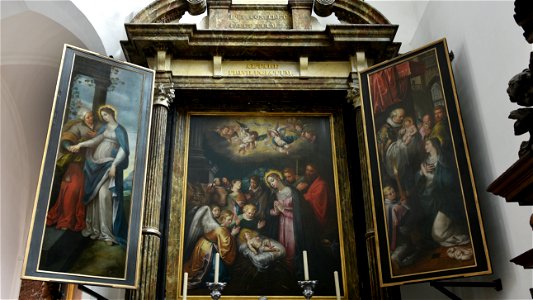 Ambrosius Francken (II) (1590–1632) Aanbidding door de herders (zuiderdwarsbeuk) Sint-Janskerk (Mechelen) 13-09-2018 14-42-27