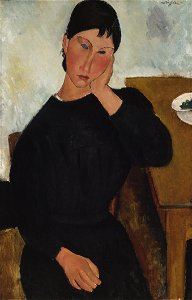 Amedeo Modigliani - Elvira Resting at a Table - 77-1968 - Saint Louis Art Museum