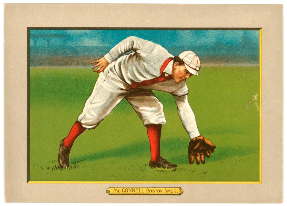 Amby McConnell, Boston Red Sox, baseball card portrait LCCN2007685663