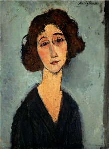 Amedeo Modigliani - Jeune Femme. Free illustration for personal and commercial use.