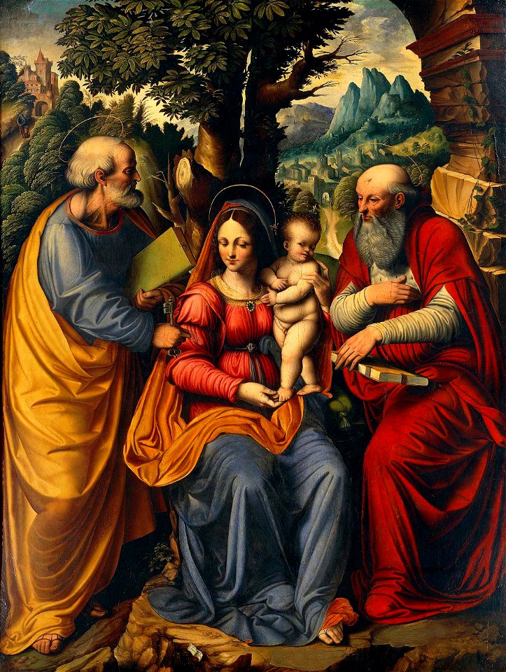 Ambrosiana-Cesare-Magni-Madonna-con-il-Bambino-tra-San-Pietro-e-San-Girolamo