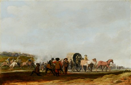 Ambushing an Army Convoy by Pieter Post Mauritshuis 766