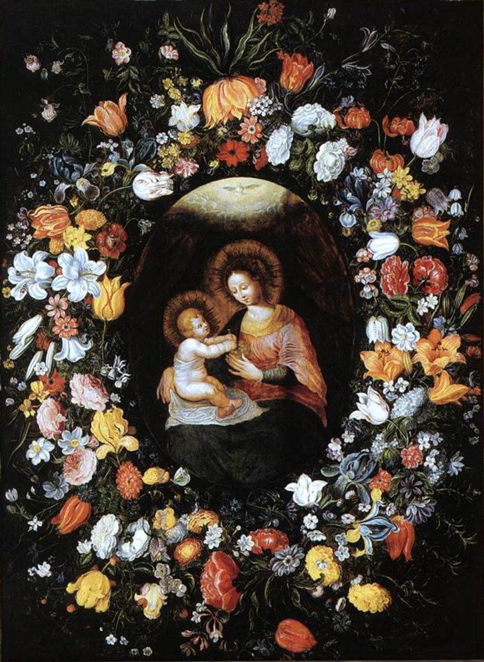 Ambrosius Brueghel - Holy Virgin and Child - WGA03547