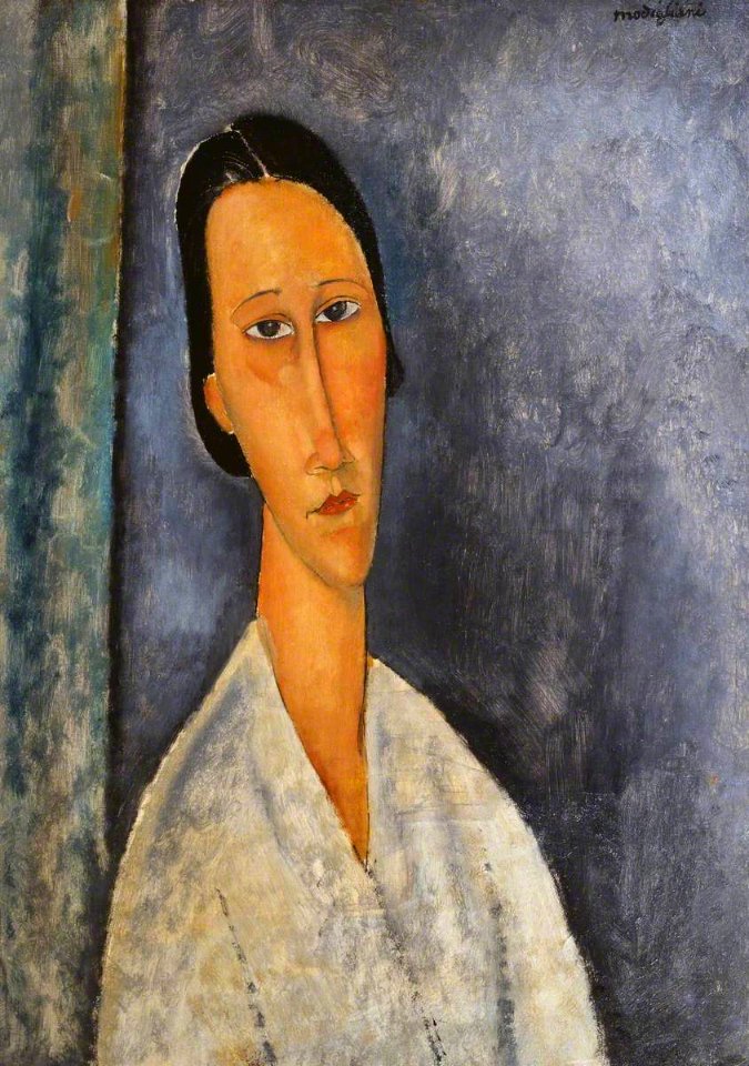Amedeo Modigliani (1884-1920) - Madame Zborowska (La Zborowska en buste) - T03569 - Tate