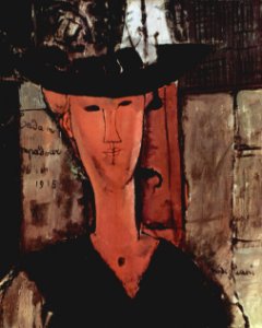 Amedeo Modigliani 004. Free illustration for personal and commercial use.