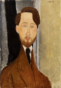 Amedeo Modigliani - Léopold Zborowksi - BF261 - Barnes Foundation. Free illustration for personal and commercial use.