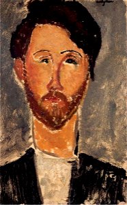 Amedeo Modigliani - Portrait of Leopold Zborowski. Free illustration for personal and commercial use.