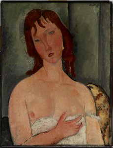 Amedeo Modigliani - Portrait of a Young Woman - 1981.126 - Dallas Museum of Art. Free illustration for personal and commercial use.