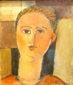Amedeo Modigliani - Fille rousse. Free illustration for personal and commercial use.