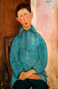 Amedeo Modigliani - Garçon à la Veste Bleue