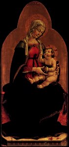 Piermatteo d'amelia, madonna col Bambino. Free illustration for personal and commercial use.