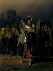 Amedeo Preziosi - Grup de tarani din Arges