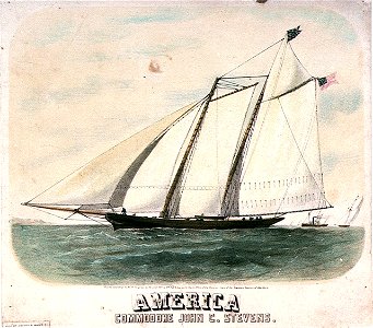 America Commodore John C. Stevens RMG PU6542. Free illustration for personal and commercial use.