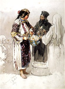 Amedeo Preziosi - Vanzatoare de ciuperci din Ramnicu Valcea