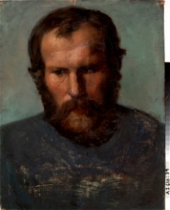 Anders Ekman - Portrait of a Bearded Man , Unfinished - A I 610-39 - Finnish National Gallery