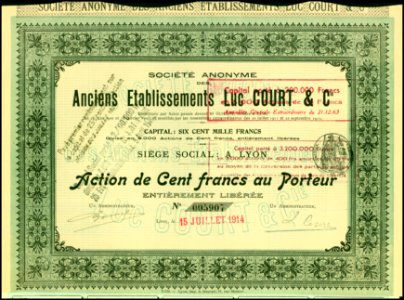 Ancients Etabl. Luc Court 1914